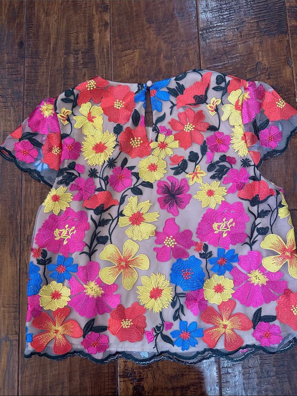 🌸 Milly Floral Embroidered Two-Piece Top & Skirt Set 🌸 - Picture 4 of 13